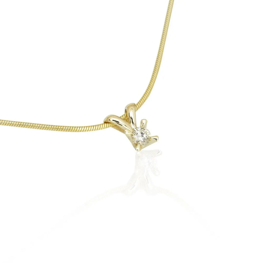 Jan Jørgensen Vedhæng 14 kt guld labgrown diamant 28165437 foto 1
