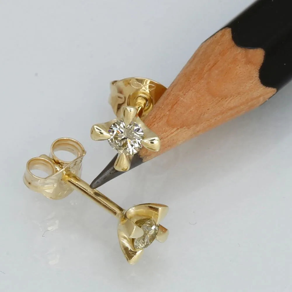 Jan Jørgensen Øreringe 14 kt guld labgrown diamant 85047691 foto 3