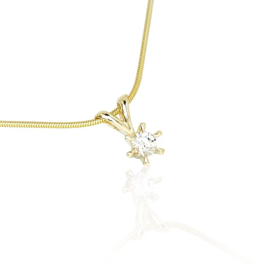 Jan Jørgensen Vedhæng 14 kt guld labgrown diamant 28193650 foto 1