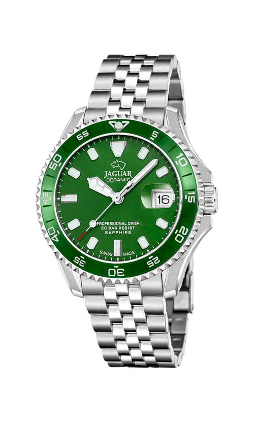 JAGUAR DIVER CERAMIC GRØN