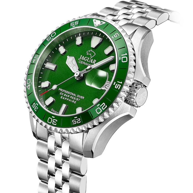 JAGUAR DIVER CERAMIC GRØN