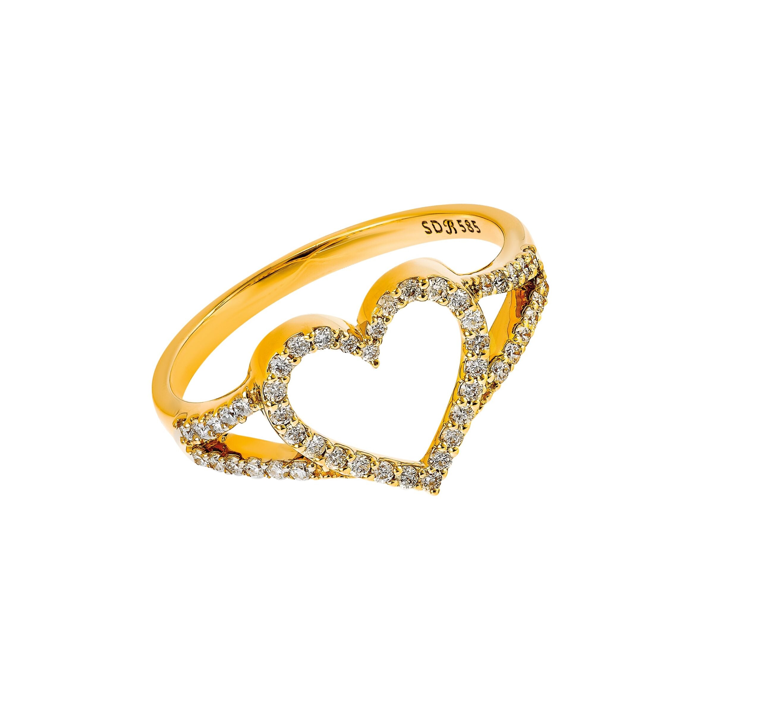 blomster heart ring