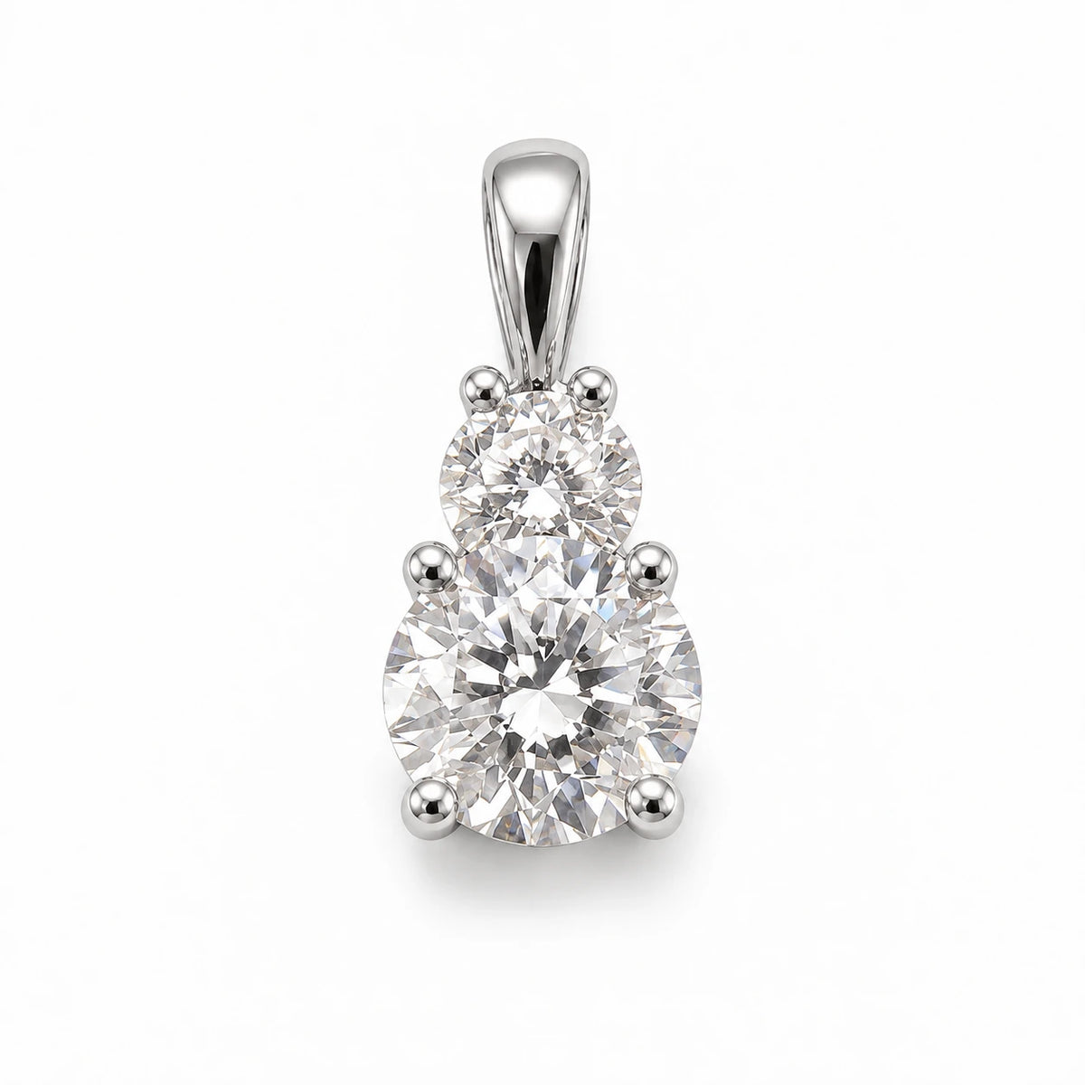 Petersen Jewels Starlight vedhæng i 14 kt hvidguld med 1,00 ct labgrown diamanter [ai-redigeret]