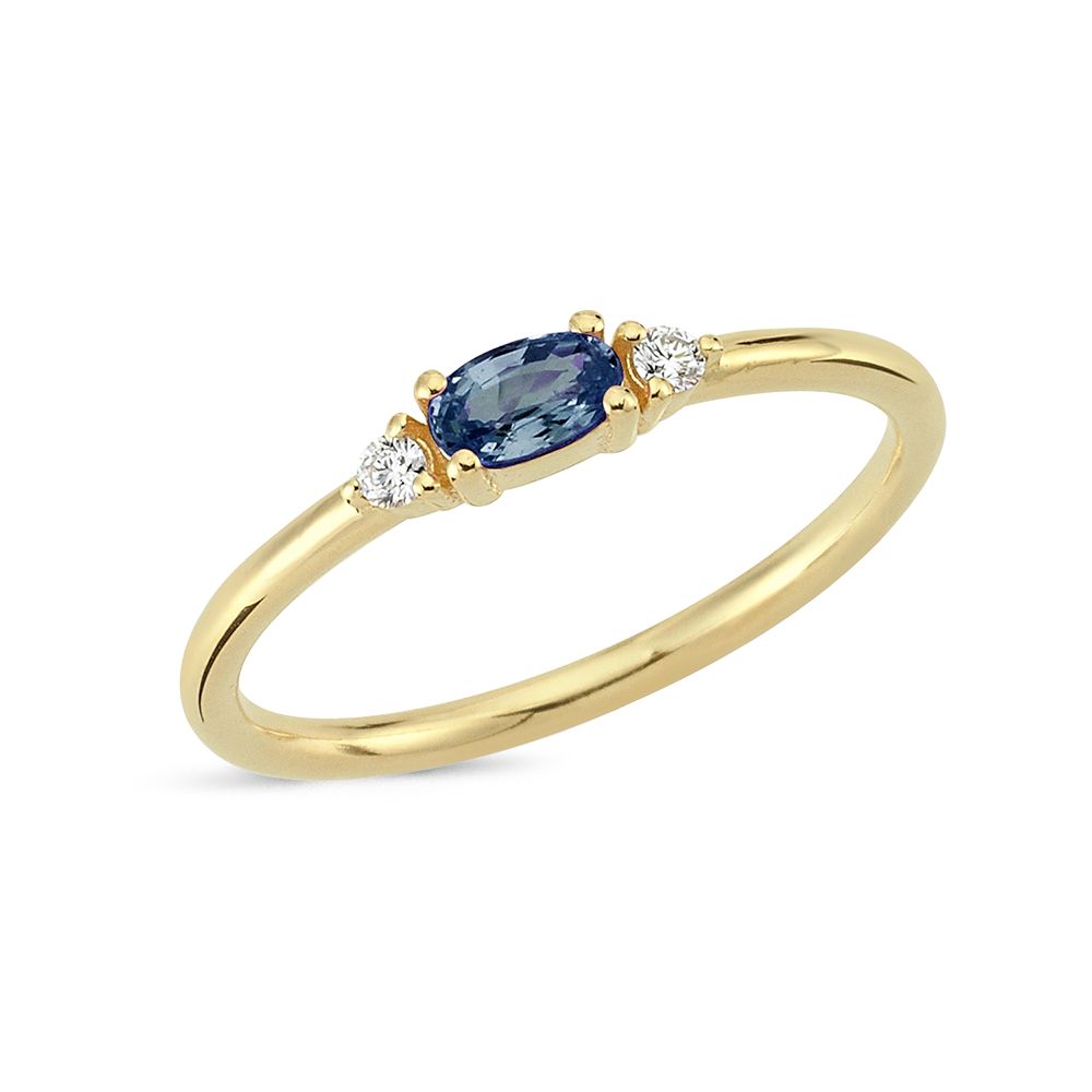 Nuran - Petit Ring 14Kt. M. Safir