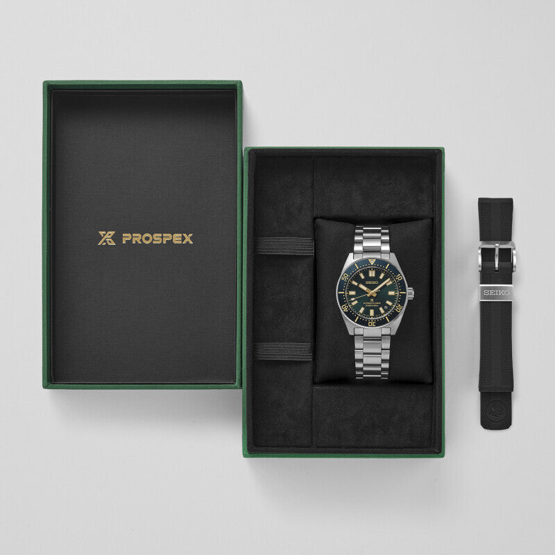 Seiko Prospex HBC010J1 Limited Edition præsenteret i æske med ekstra sort rem