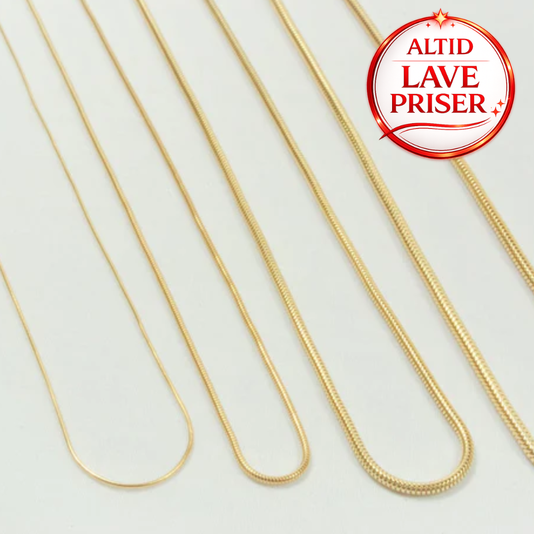 14Kt Guld slange armbånd 17cm