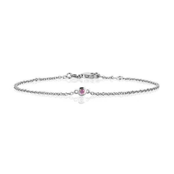Nuran Zoe Armbånd 14kt Hvidguld