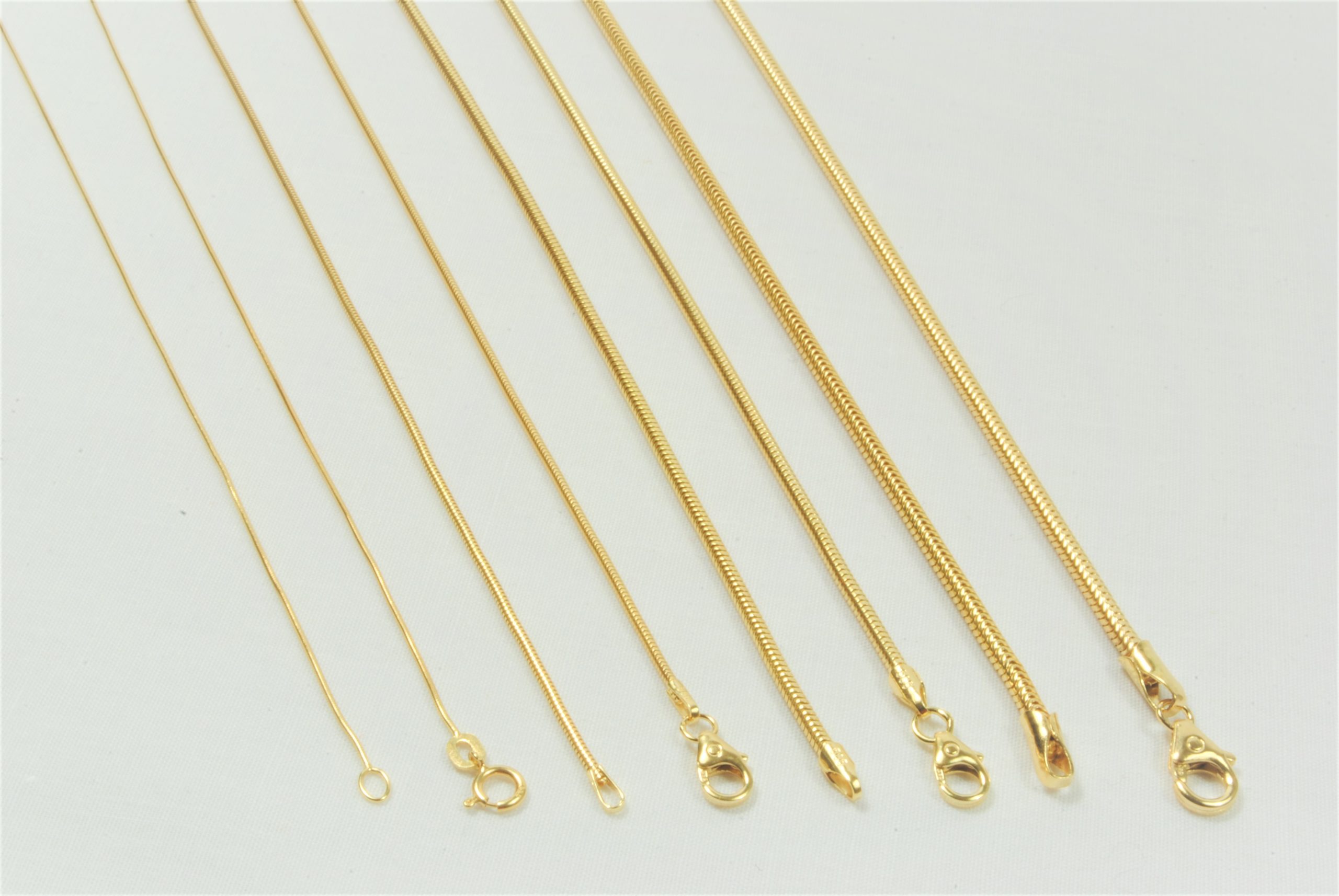 Guld slange armbånd 18,5cm - BNH guldkæde SPAR 20% til