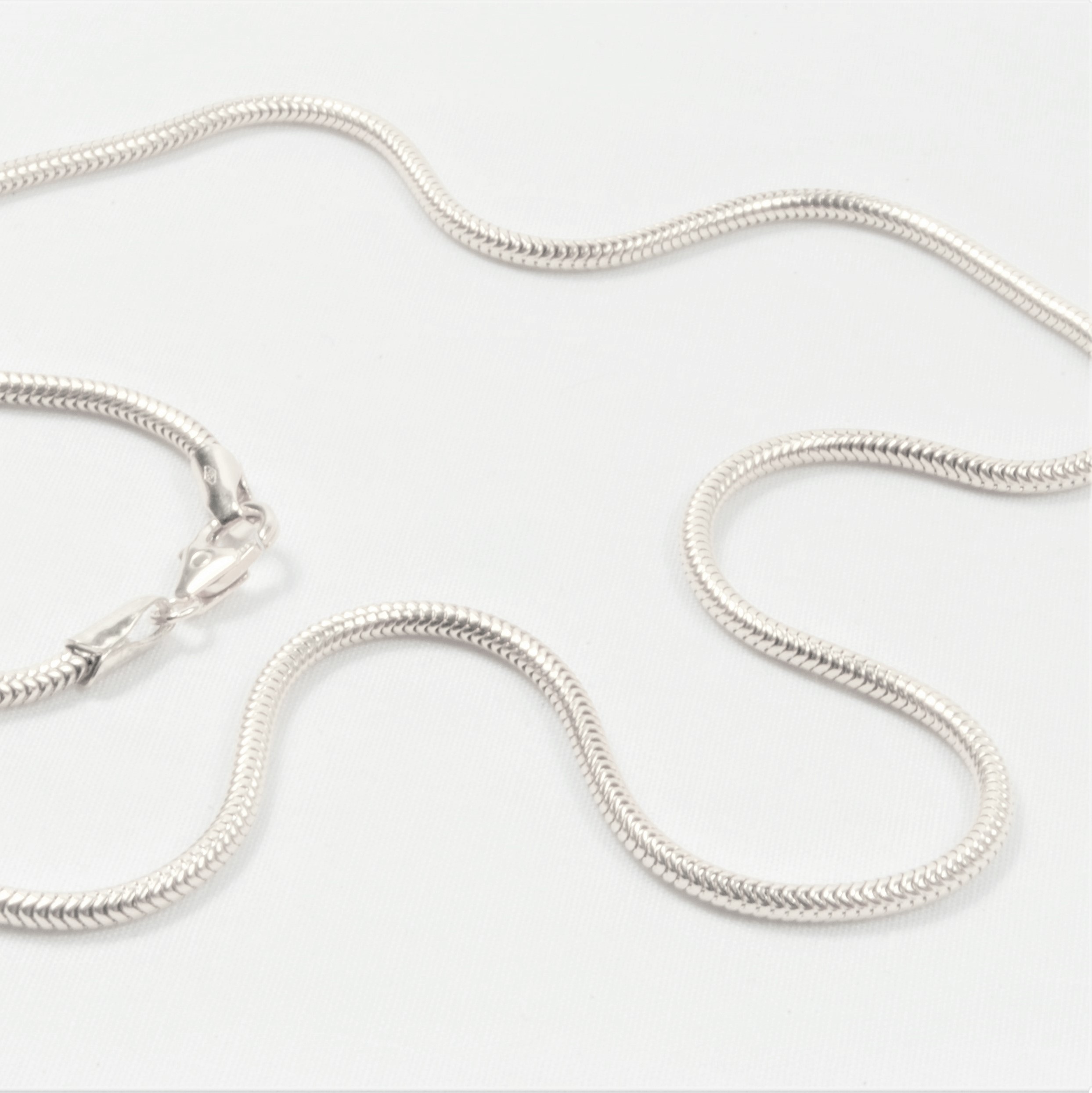 Sølv Slange halskæde 50 cm - din lokale urmager og guldsmed køb online