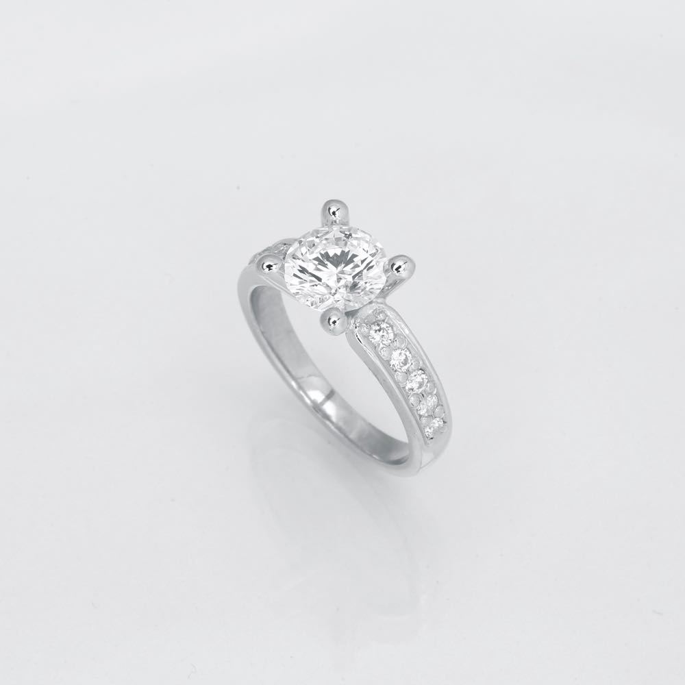 pisk Høre fra gyde BIG luxuz diamant ring hvidguld 2,00ct - FANTASTISKE priser
